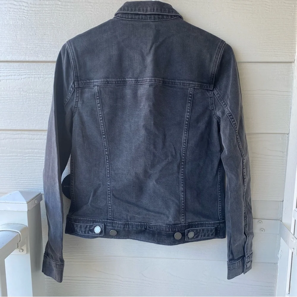 ARTICLES OF SOCIETY Washed Black Denim Taylor Jacket - Picture 7 of 10